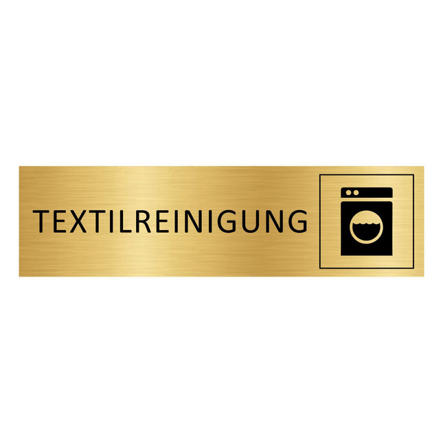 Türschild Textilreinigung