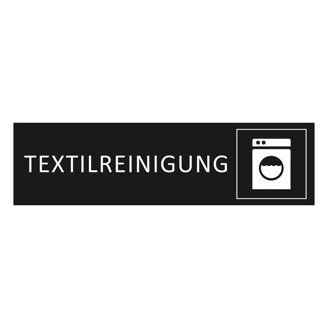 Türschild Textilreinigung