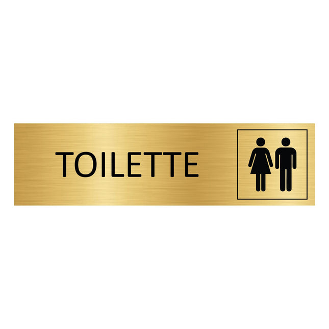 Türschild Toilette