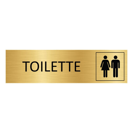 Türschild Toilette