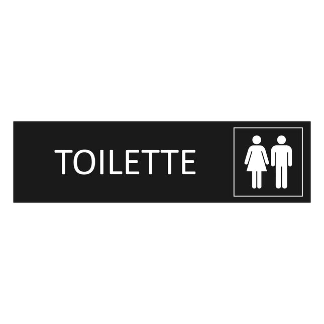 Türschild Toilette