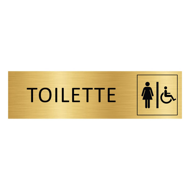Türschild Toilette Damen & Barrierefrei