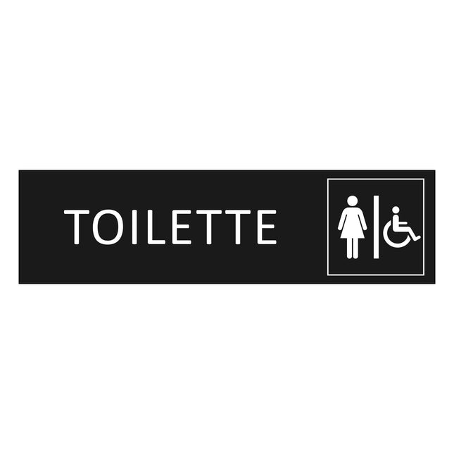 Türschild Toilette Damen & Barrierefrei