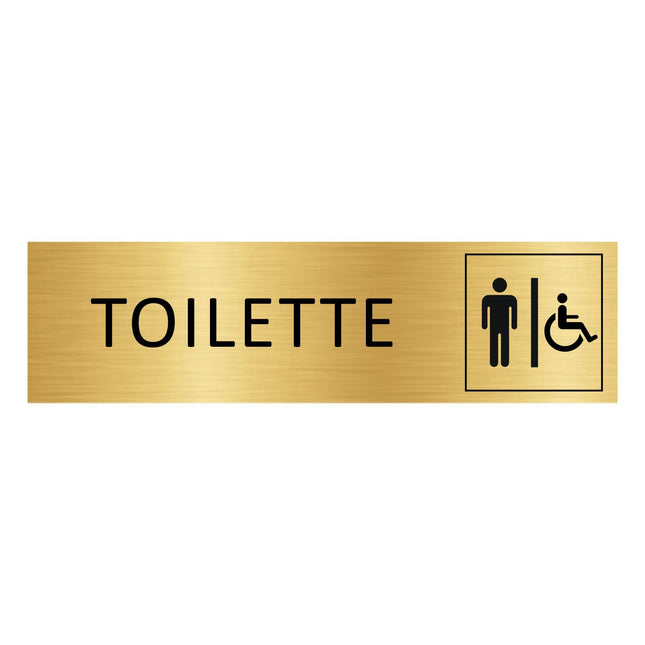 Türschild Toilette Herren & Barrierefrei