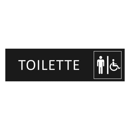 Türschild Toilette Herren & Barrierefrei
