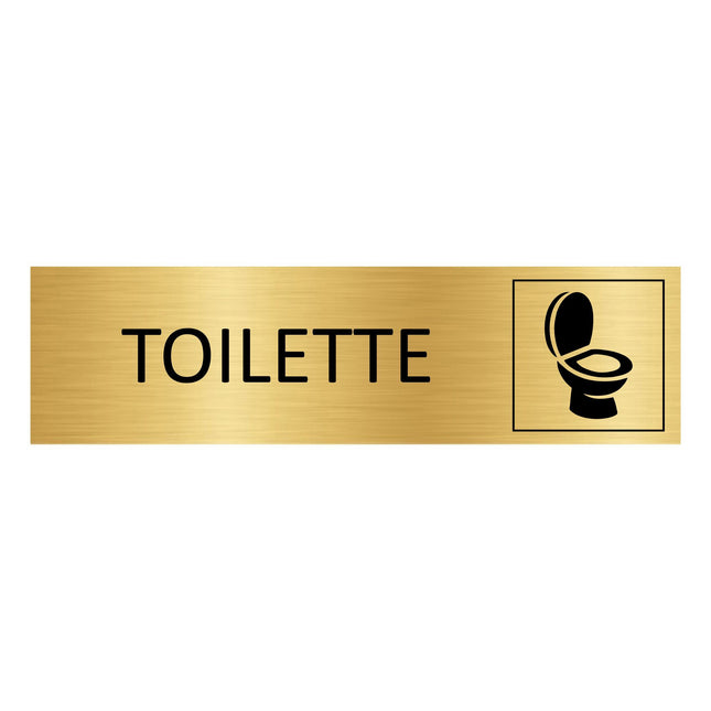 Türschild Toilette neutral