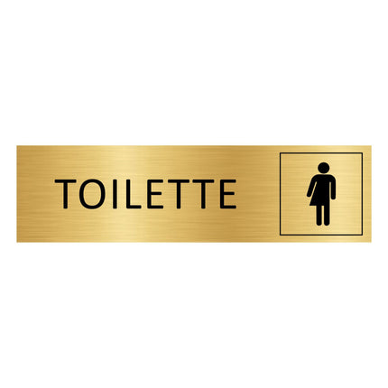 Türschild Toilette Unisex