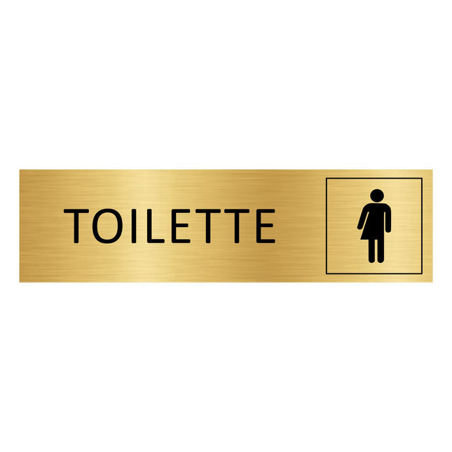 Türschild Toilette Unisex