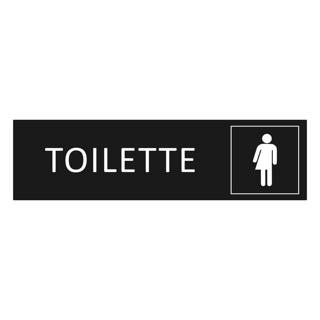 Türschild Toilette Unisex