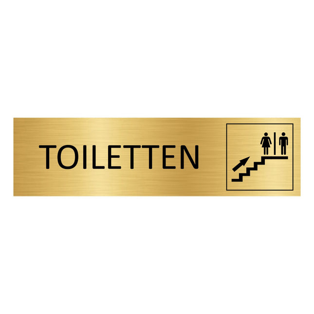 Türschild Toiletten oben
