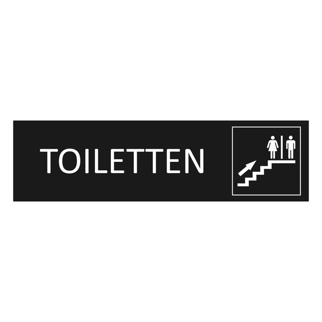 Türschild Toiletten oben
