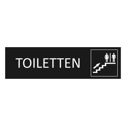 Türschild Toiletten oben