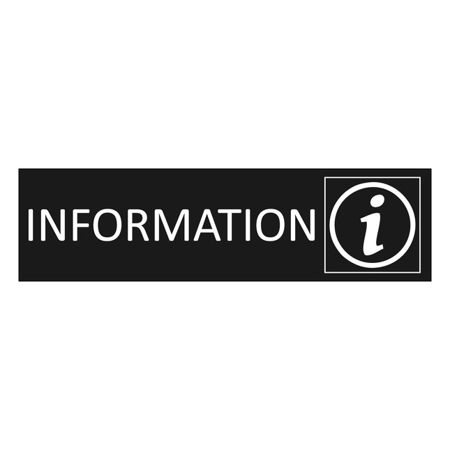 Türschild Information