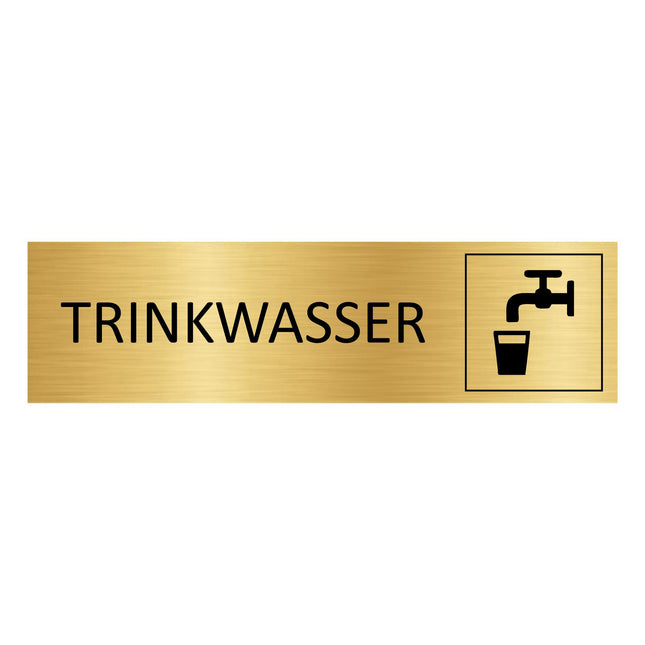 Türschild Trinkwasser