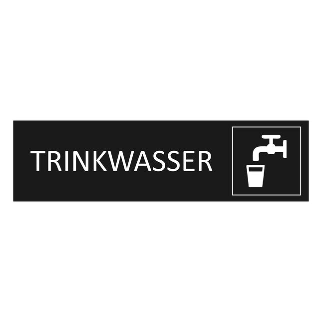 Türschild Trinkwasser