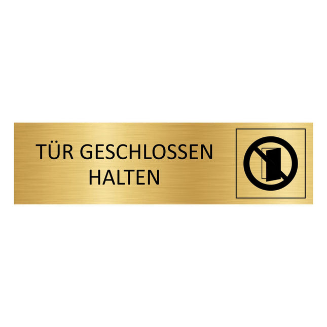 Türschild Tür geschlossen halten