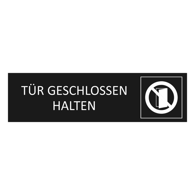 Türschild Tür geschlossen halten