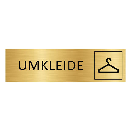Türschild Umkleide