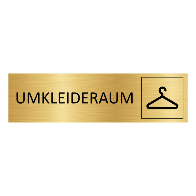 Türschild Umkleideraum