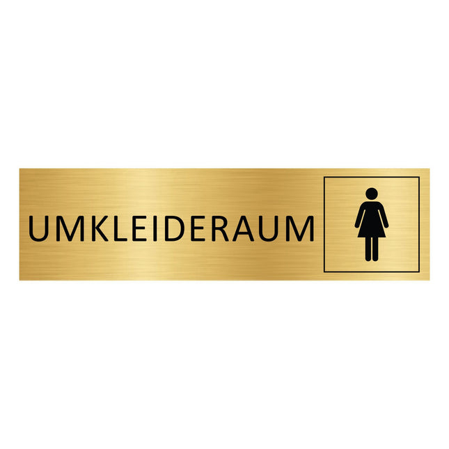 Türschild Umkleideraum Damen