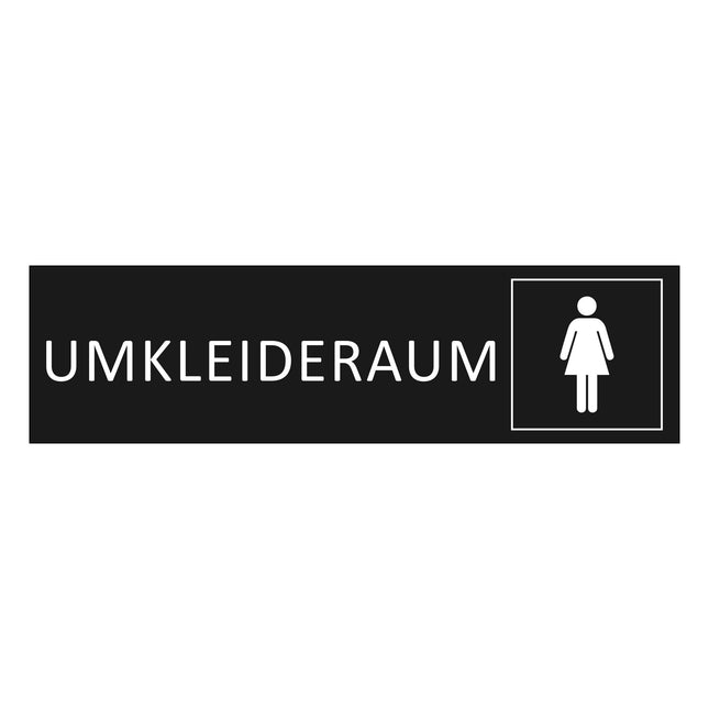 Türschild Umkleideraum Damen