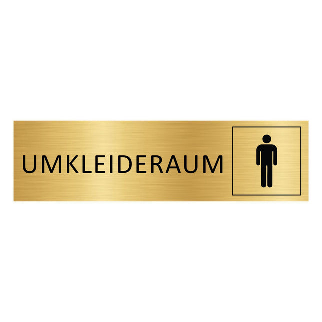 Türschild Umkleideraum Herren