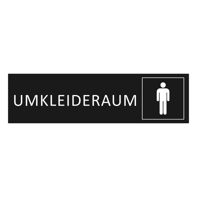 Türschild Umkleideraum Herren