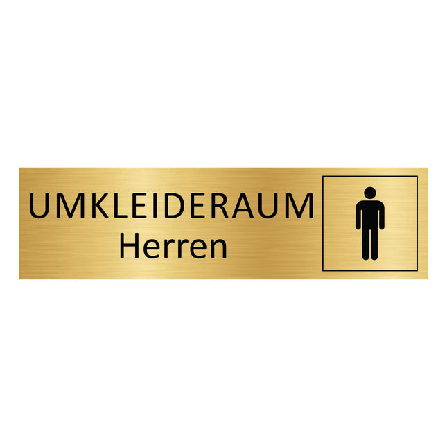 Türschild Umkleideraum Herren