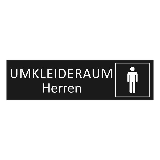 Türschild Umkleideraum Herren