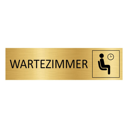 Türschild Wartezimmer