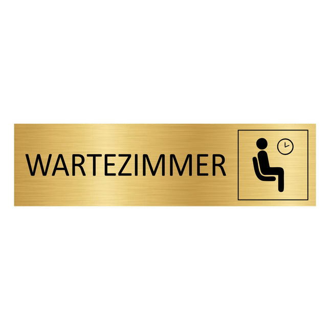 Türschild Wartezimmer