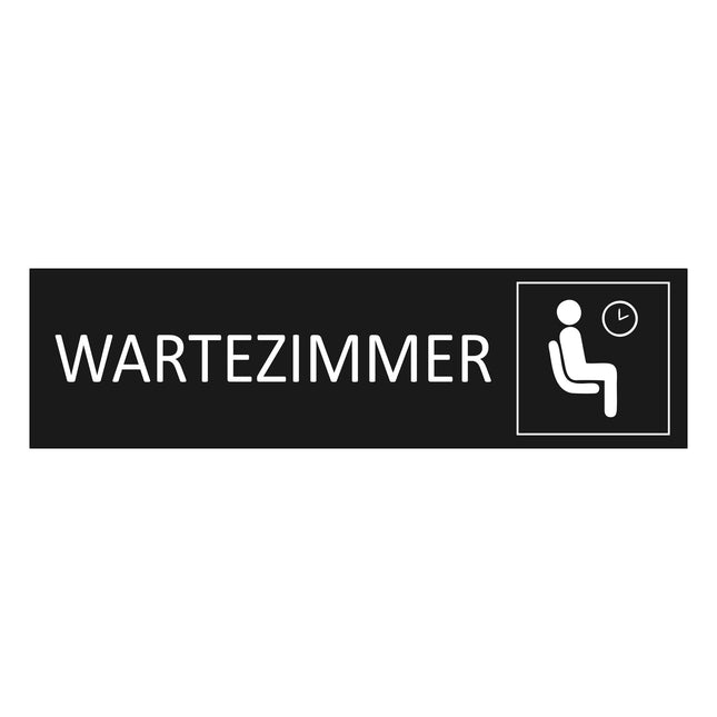 Türschild Wartezimmer