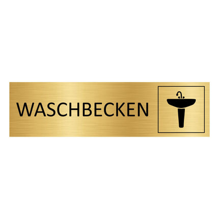 Türschild Waschbecken