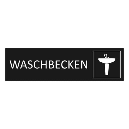 Türschild Waschbecken