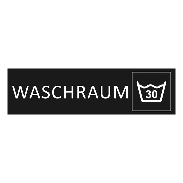 Türschild Waschraum