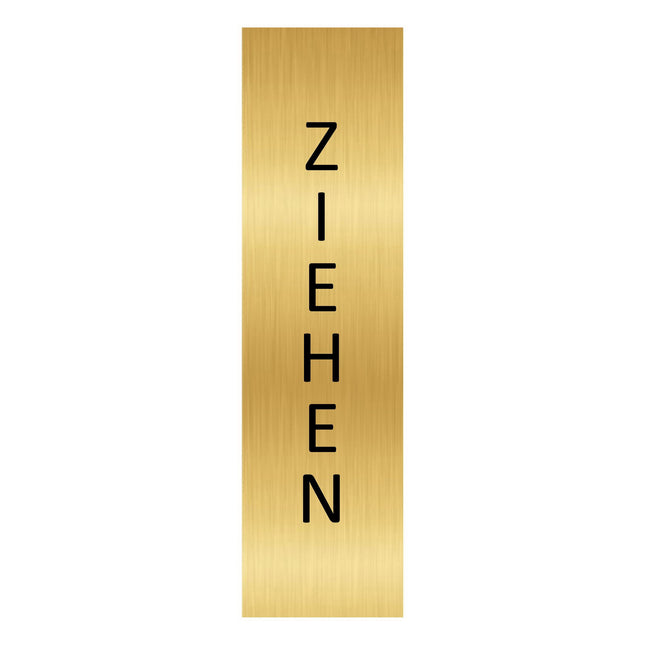 Türschild Ziehen vertikal