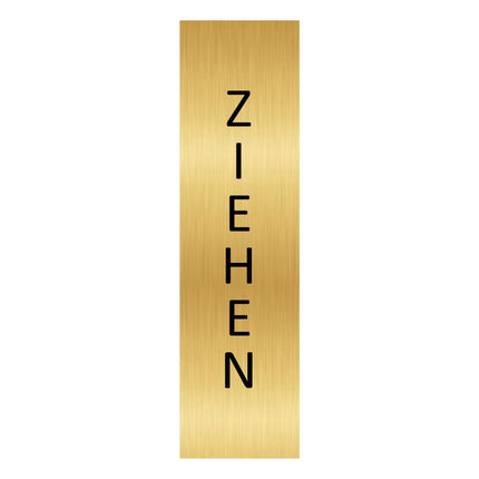 Türschild Ziehen vertikal