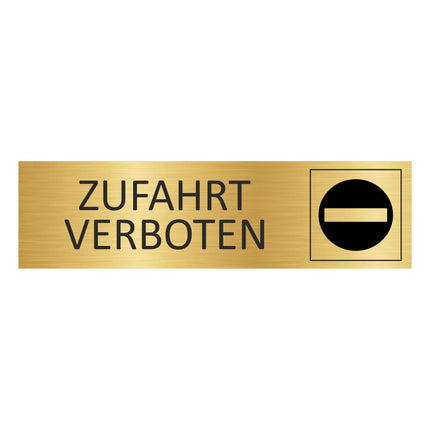 Türschild Zufahrt verboten