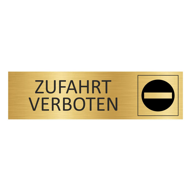 Türschild Zufahrt verboten