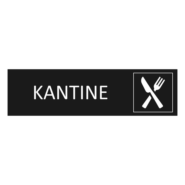 Türschild Kantine