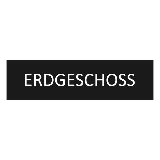 Türschild Erdgeschoss