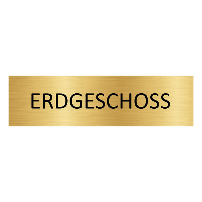 Türschild Erdgeschoss