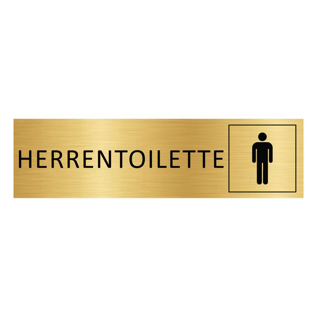 Türschild Herrentoilette