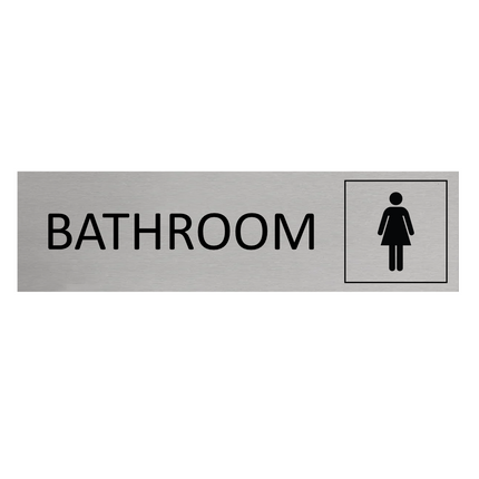 Türschild Bathroom Women