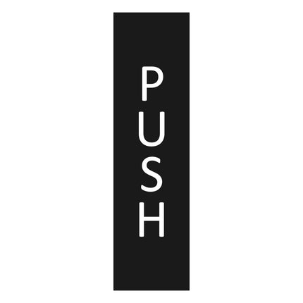 Türschild Push vertikal