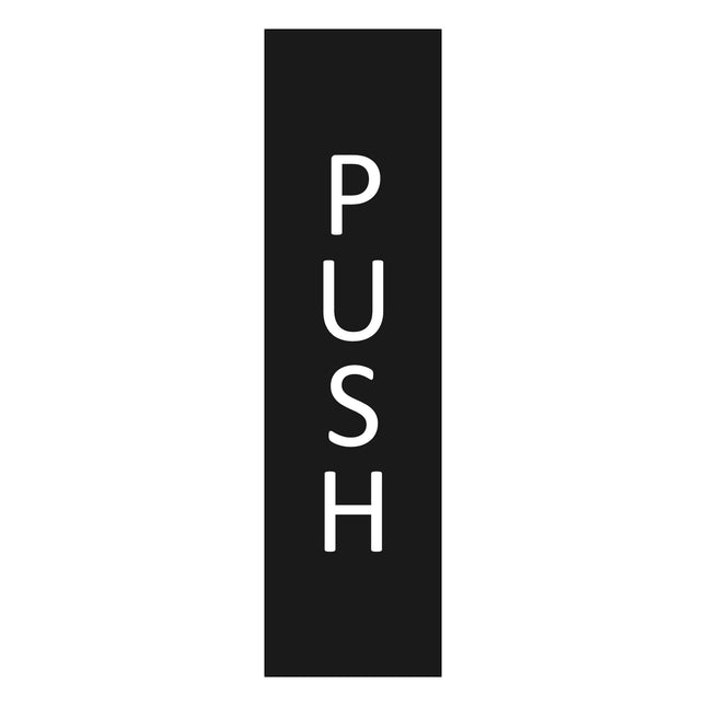 Türschild Push vertikal