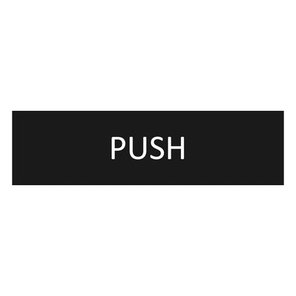 Türschild Push