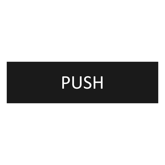 Türschild Push