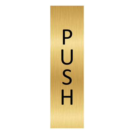 Türschild Push vertikal