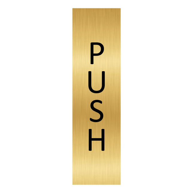 Türschild Push vertikal